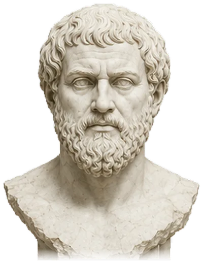 Marble bust of Aristotle from the Inkall Philosopher Series.